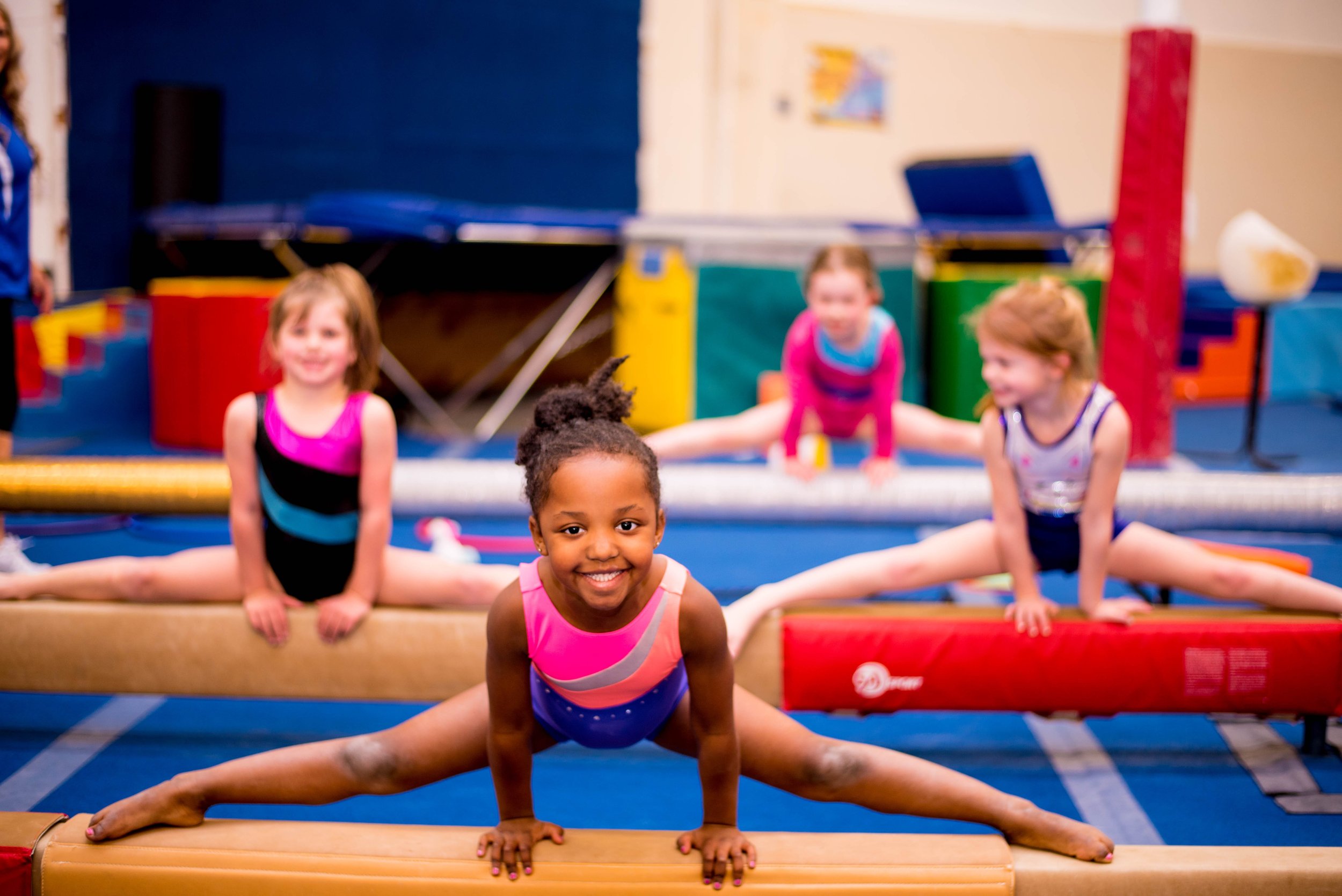 Children enjoying gymnastics at Born2Fly